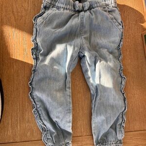 GAP Kids Denim Ruffle Pants
